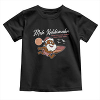 Hawaii Christmas Toddler T Shirt Beach Holiday Xmas Palm Tree Slay Santa