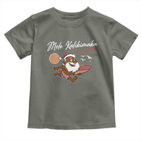 Hawaii Christmas Toddler T Shirt Beach Holiday Xmas Palm Tree Slay Santa