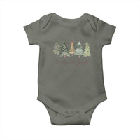 Merry and Bright Trees Baby Onesie Womans Holiday Coquette Tree Bow