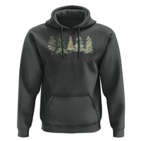 Merry and Bright Trees Hoodie Womans Holiday Coquette Tree Bow