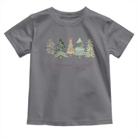 Merry and Bright Trees Toddler T Shirt Womans Holiday Coquette Tree Bow
