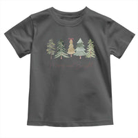 Merry and Bright Trees Toddler T Shirt Womans Holiday Coquette Tree Bow