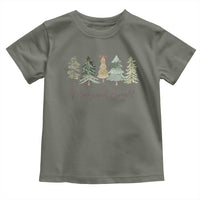 Merry and Bright Trees Toddler T Shirt Womans Holiday Coquette Tree Bow