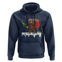 Bigfoot Christmas Tree Lights Hoodie Believe Xmas Sasquatch Lovers Funny
