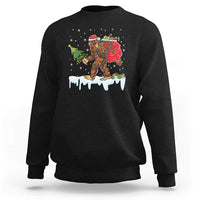 Bigfoot Christmas Tree Lights Sweatshirt Believe Xmas Sasquatch Lovers Funny - Wonder Print Shop