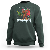 Bigfoot Christmas Tree Lights Sweatshirt Believe Xmas Sasquatch Lovers Funny - Wonder Print Shop