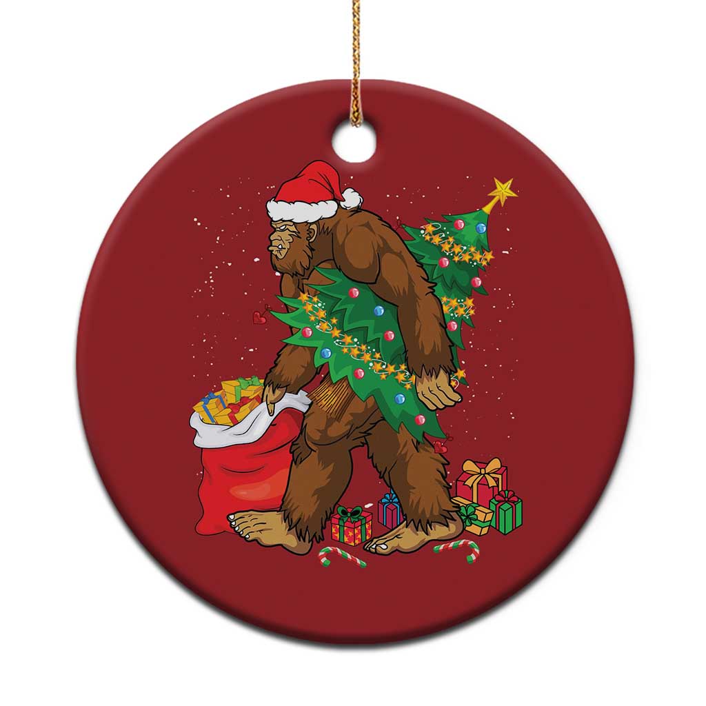 Bigfoot Christmas Christmas Ornament Believe Sasquatch Lovers Xmas Tree Lights - Wonder Print Shop