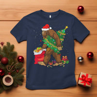 Bigfoot Christmas T Shirt Believe Sasquatch Lovers Xmas Tree Lights - Wonder Print Shop
