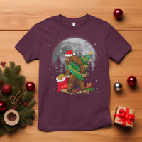 Bigfoot Christmas  Tree Lights T Shirt Believe Xmas Sasquatch Lovers Ugly Gift - Wonder Print Shop