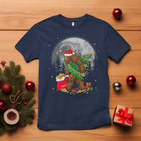 Bigfoot Christmas  Tree Lights T Shirt Believe Xmas Sasquatch Lovers Ugly Gift - Wonder Print Shop