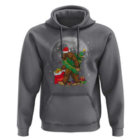 Bigfoot Christmas  Tree Lights Hoodie Believe Xmas Sasquatch Lovers Ugly Gift