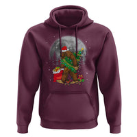 Bigfoot Christmas  Tree Lights Hoodie Believe Xmas Sasquatch Lovers Ugly Gift