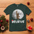 Funny Bigfoot Christmas T Shirt Cool Full Moon & Trees Sasquatch Xmas Lights - Wonder Print Shop