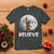 Funny Bigfoot Christmas T Shirt Cool Full Moon & Trees Sasquatch Xmas Lights - Wonder Print Shop