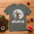 Funny Bigfoot Christmas T Shirt Cool Full Moon & Trees Sasquatch Xmas Lights - Wonder Print Shop