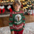 Funny Bigfoot Ugly Christmas Sweater Cool Full Moon & Trees Sasquatch Xmas Lights - Wonder Print Shop