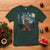 Christmas Bigfoot Starry Night T Shirt Sasquatch Santa Hat Sasquatch Van Gogh Sky Painting Art - Wonder Print Shop