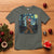 Christmas Bigfoot Starry Night T Shirt Sasquatch Santa Hat Sasquatch Van Gogh Sky Painting Art - Wonder Print Shop