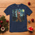 Christmas Bigfoot Starry Night T Shirt Sasquatch Santa Hat Sasquatch Van Gogh Sky Painting Art - Wonder Print Shop