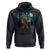 Christmas Bigfoot Starry Night Hoodie Sasquatch Santa Hat Sasquatch Van Gogh Sky Painting Art