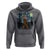 Christmas Bigfoot Starry Night Hoodie Sasquatch Santa Hat Sasquatch Van Gogh Sky Painting Art