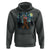 Christmas Bigfoot Starry Night Hoodie Sasquatch Santa Hat Sasquatch Van Gogh Sky Painting Art