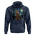 Christmas Bigfoot Starry Night Hoodie Sasquatch Santa Hat Sasquatch Van Gogh Sky Painting Art