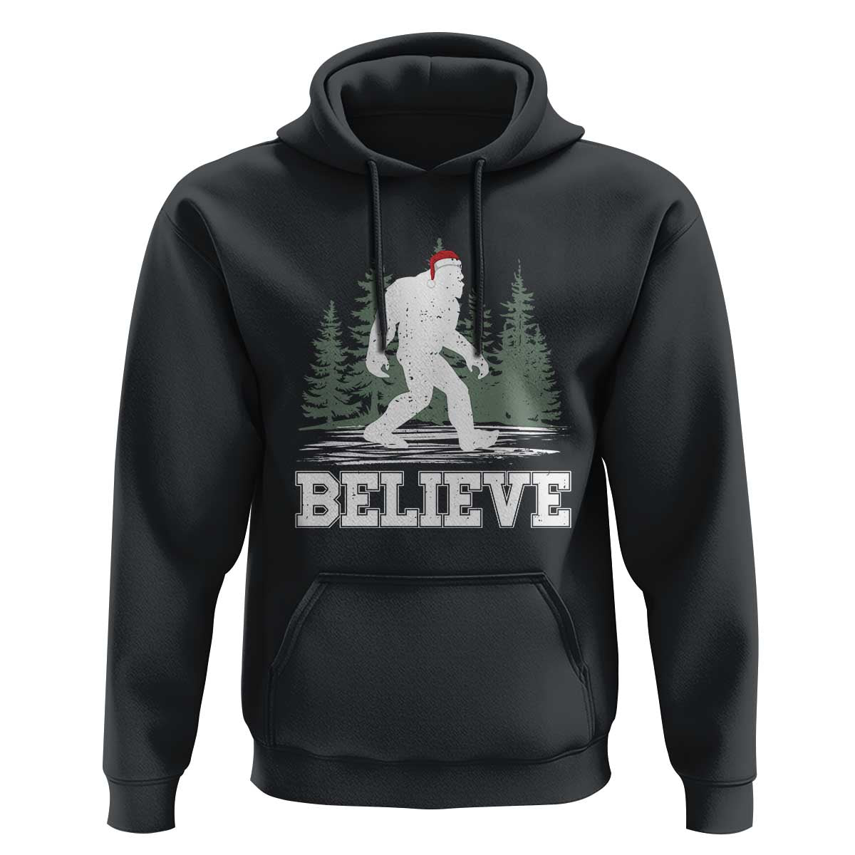 Bigfoot Christmas Hoodie Funny Sasquatch Believe Lovers Gifts