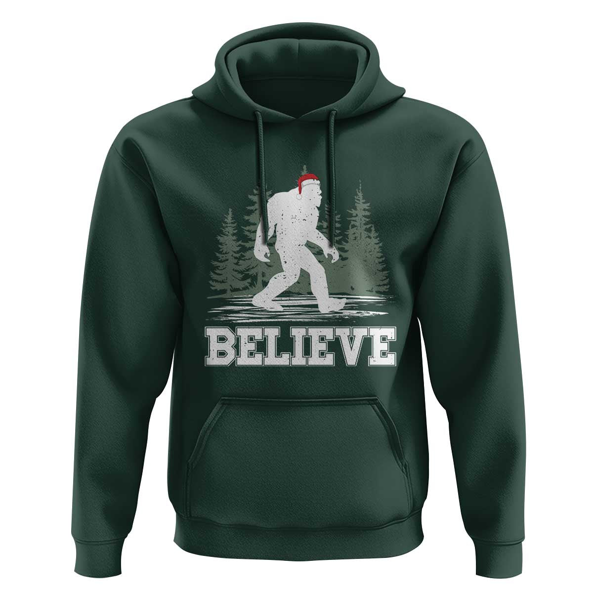Bigfoot Christmas Hoodie Funny Sasquatch Believe Lovers Gifts