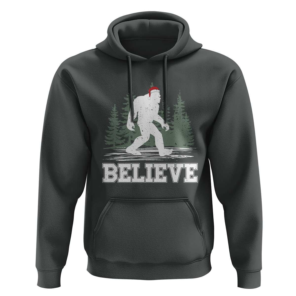 Bigfoot Christmas Hoodie Funny Sasquatch Believe Lovers Gifts