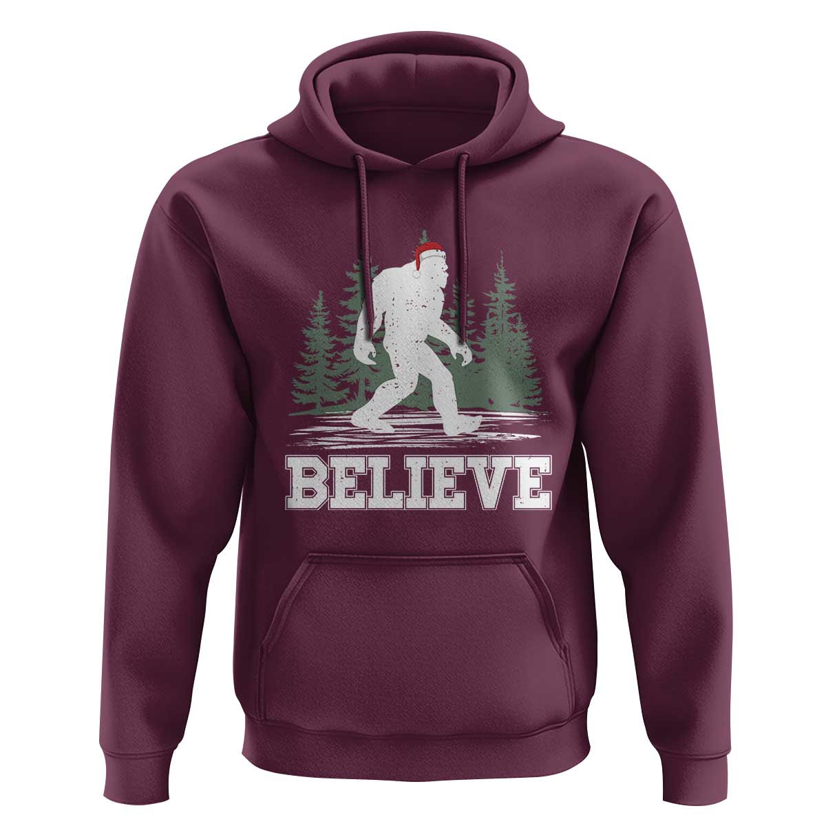 Bigfoot Christmas Hoodie Funny Sasquatch Believe Lovers Gifts