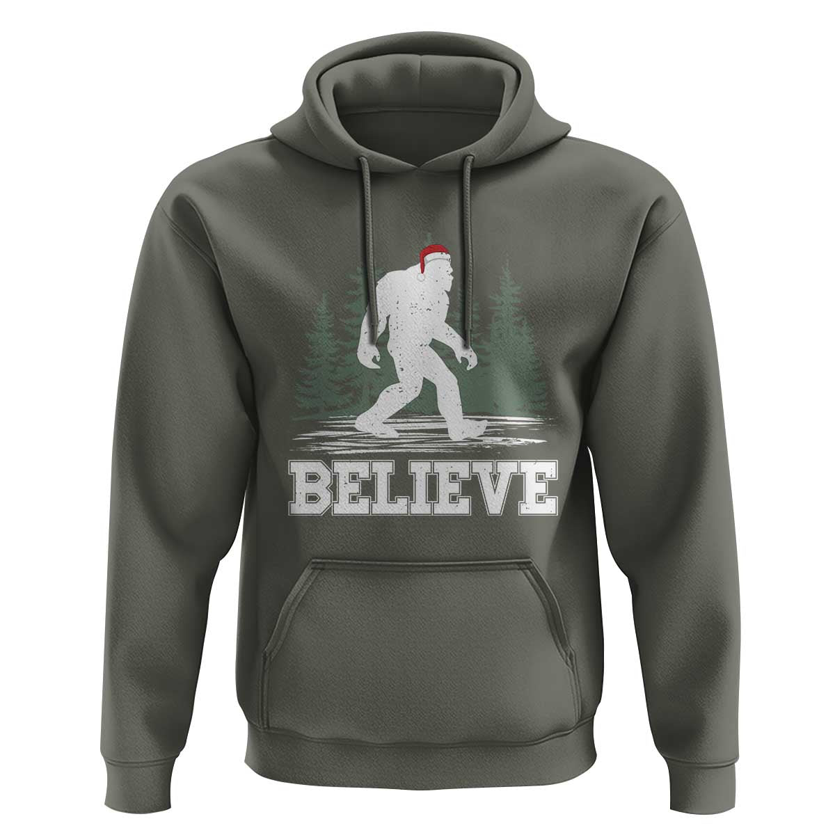 Bigfoot Christmas Hoodie Funny Sasquatch Believe Lovers Gifts