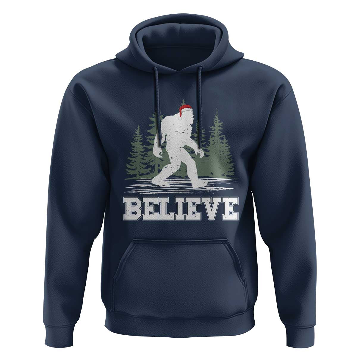 Bigfoot Christmas Hoodie Funny Sasquatch Believe Lovers Gifts