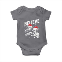 Alien And Bigfoot Christmas Baby Onesie