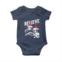 Alien And Bigfoot Christmas Baby Onesie