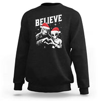 Alien And Bigfoot Christmas Sweatshirt - Wonder Print Shop