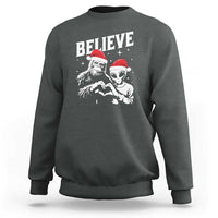 Alien And Bigfoot Christmas Sweatshirt - Wonder Print Shop