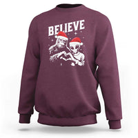 Alien And Bigfoot Christmas Sweatshirt - Wonder Print Shop