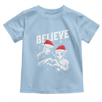 Alien And Bigfoot Christmas Toddler T Shirt