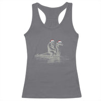 Bigfoot Christmas Racerback Tank Top Funny Hilarious Loch Ness Monster Really Sasquatch Lovers