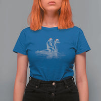 Bigfoot Christmas T Shirt For Women Funny Hilarious Loch Ness Monster Really Sasquatch Lovers - Wonder Print Shop