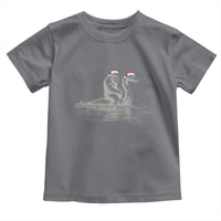 Bigfoot Christmas Toddler T Shirt Funny Hilarious Loch Ness Monster Really Sasquatch Lovers