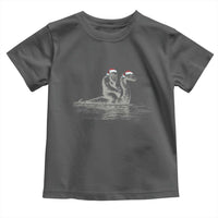 Bigfoot Christmas Toddler T Shirt Funny Hilarious Loch Ness Monster Really Sasquatch Lovers
