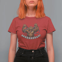 Bigfoot Christmas T Shirt For Women Winter Yeti Sasquatch Loves Xmas Tree Lights - Wonder Print Shop