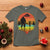Funny Bigfoot Christmas T Shirt Believe Bigfoot Alien Santa Hat Sasquatch Loves - Wonder Print Shop