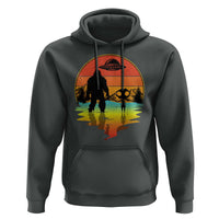 Funny Bigfoot Christmas Hoodie Believe Bigfoot Alien Santa Hat Sasquatch Loves