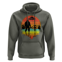 Funny Bigfoot Christmas Hoodie Believe Bigfoot Alien Santa Hat Sasquatch Loves