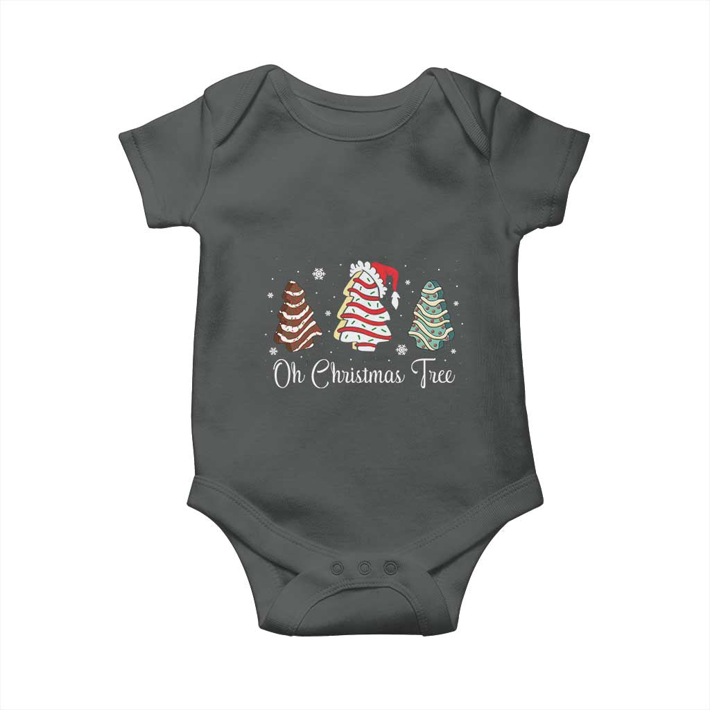 Funny Oh Christmas Tree Cakes Baby Onesie