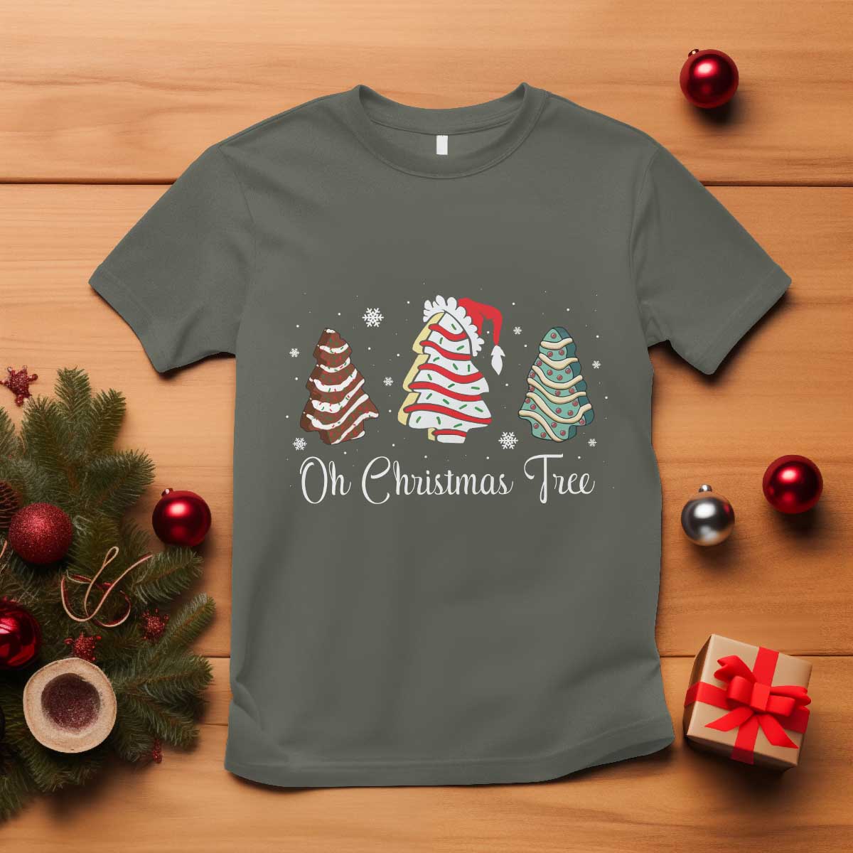 Oh Christmas Tree Cakes T Shirt - Wonder Print Shop