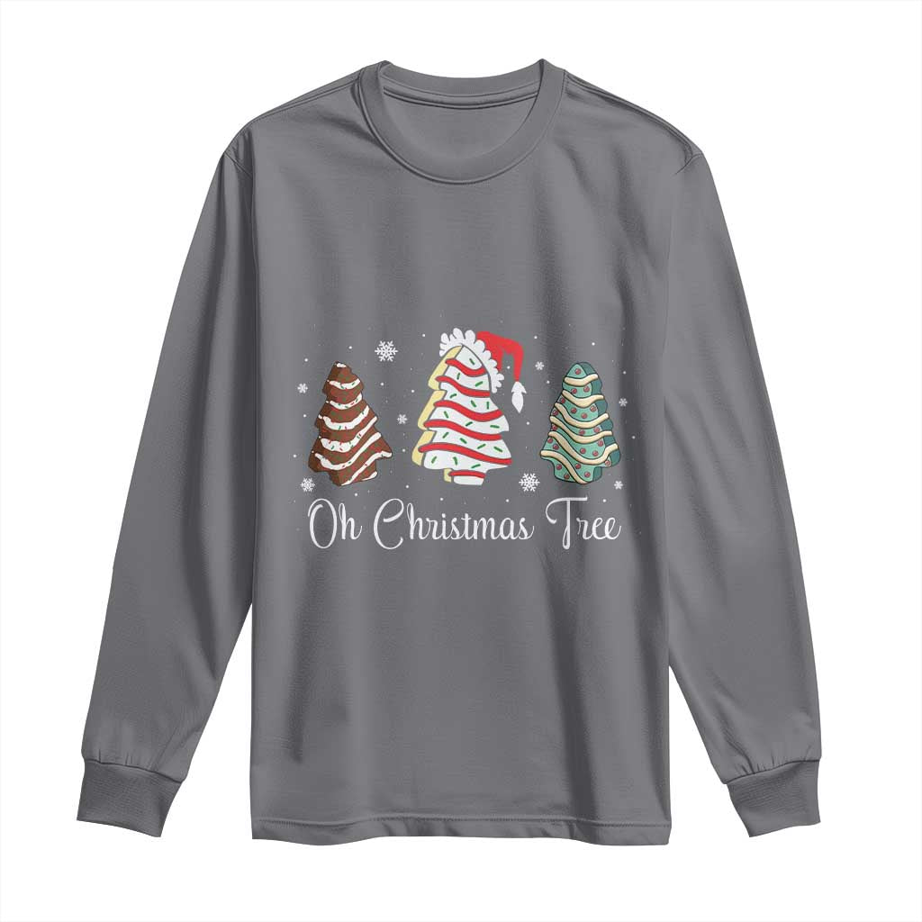 Funny Oh Christmas Tree Cakes Long Sleeve Shirt